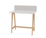LUKA Ashwood Writing Desk 85x50cm / Light Grey