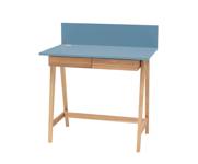 LUKA Ashwood Writing Desk 85x50cm with Drawer Gentle Blue